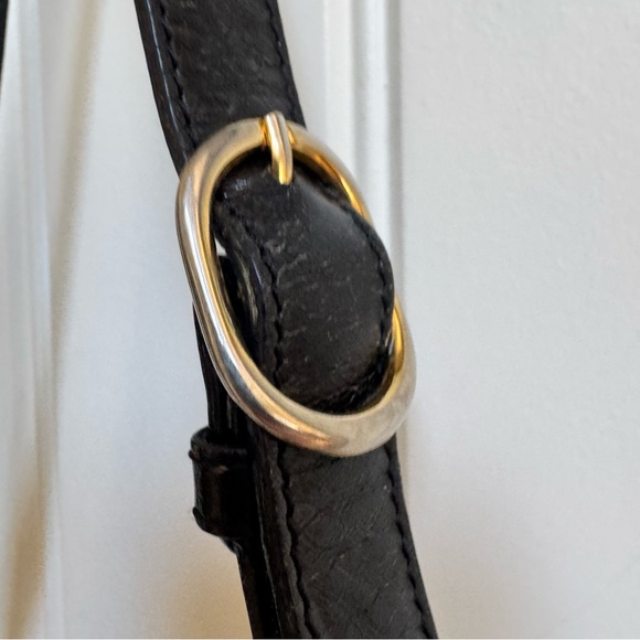 Vintage Bally Black Pebble Leather Shoulder Purse. 10.5” by 7” by 3” - Picture 8 of 8